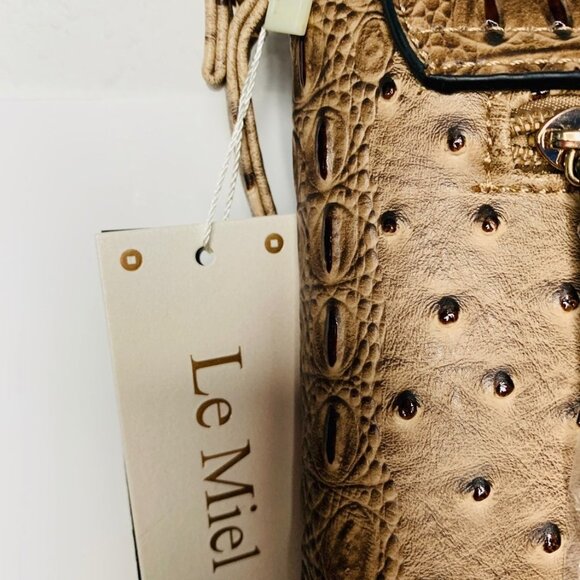 Le Miel Faux Leather Handbag - Picture 7 of 8